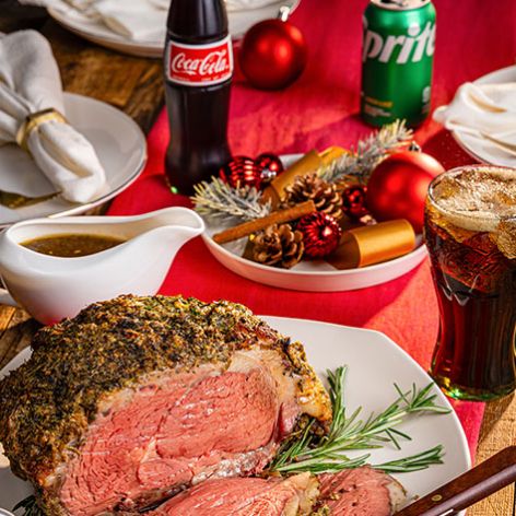 Herby Dijon-Crusted Beef Roast with Jus​