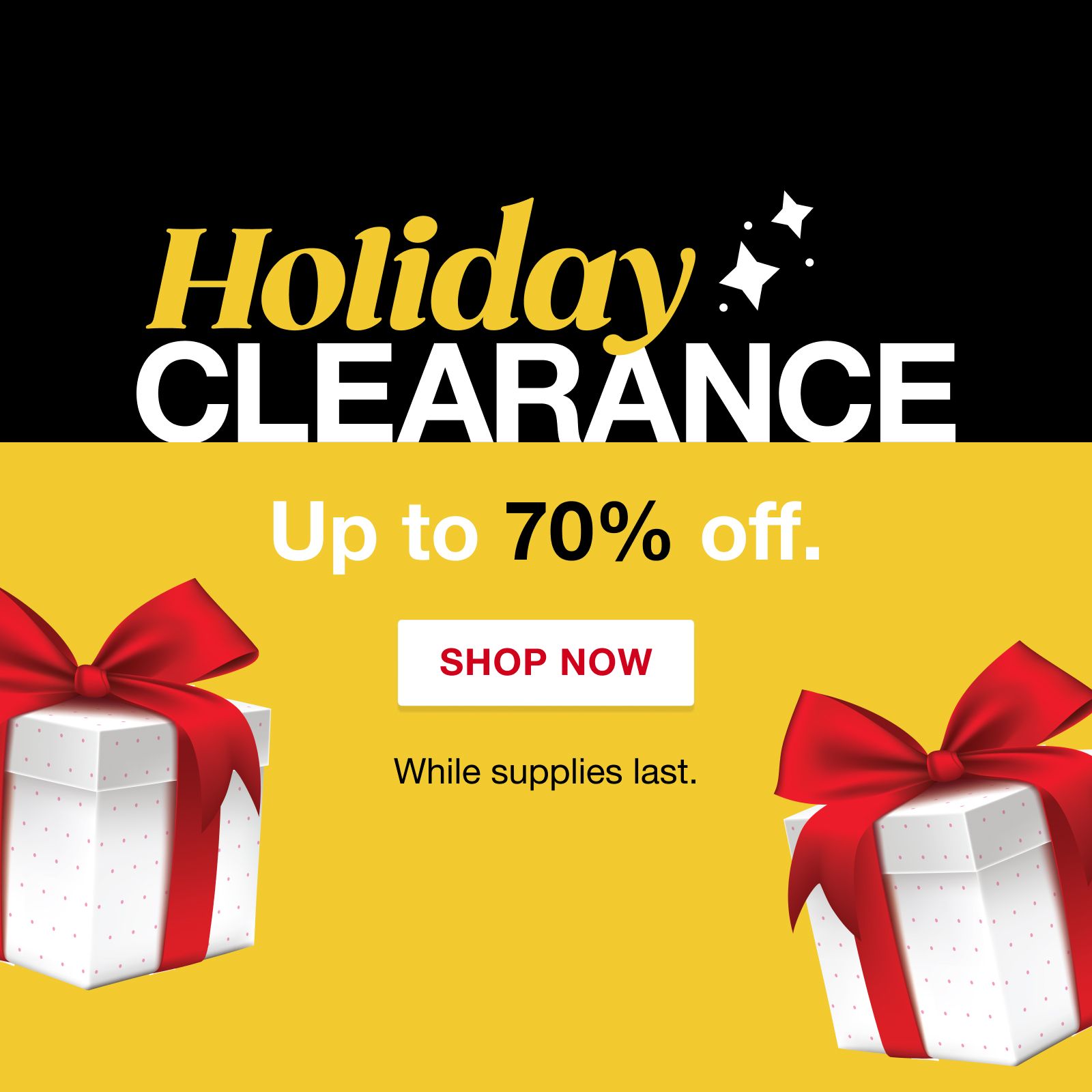 Holiday Clearance