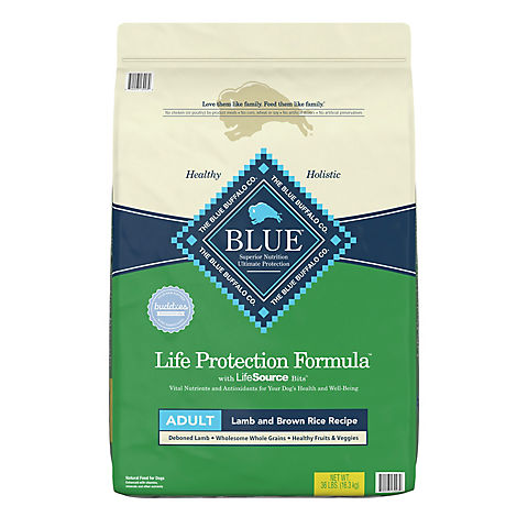 Blue Buffalo Lamb and Brown Rice Life Protection Formula Adult Dry Dog Food, 36 lbs.