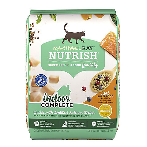 Rachael Ray Nutrish Indoor Complete Chicken with Lentils and Salmon Recipe, 14 lbs.