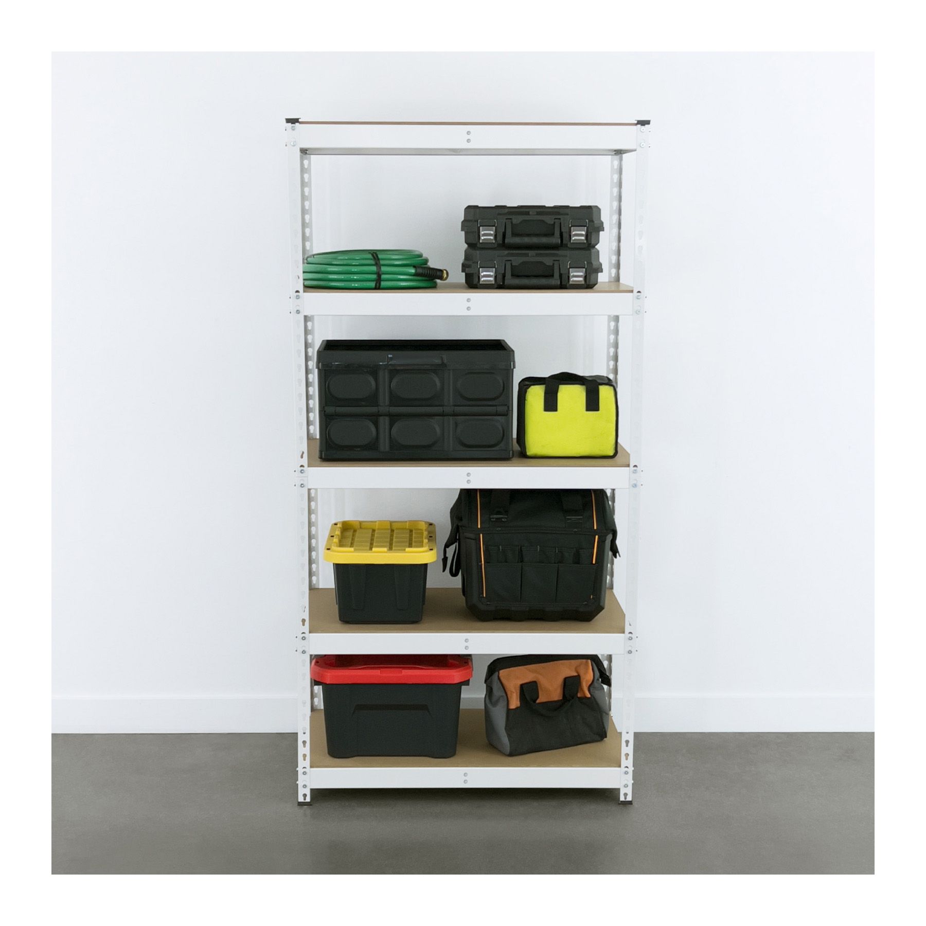 SafeRacks 1.5'D x 3'W x 6'H Modular Shelving - Hammertone