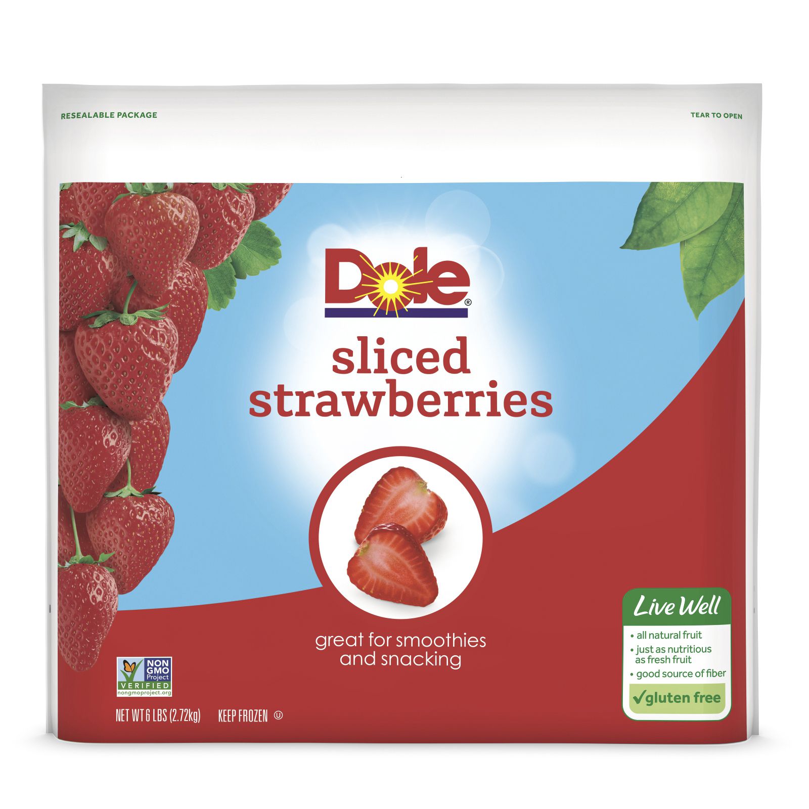 Dole Individual Quick Frozen Sliced Apple, 5 Pound -- 2 per case.