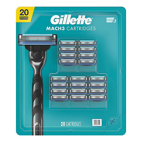 Gillette Mach3 Men's Razor Blades, 20 ct.