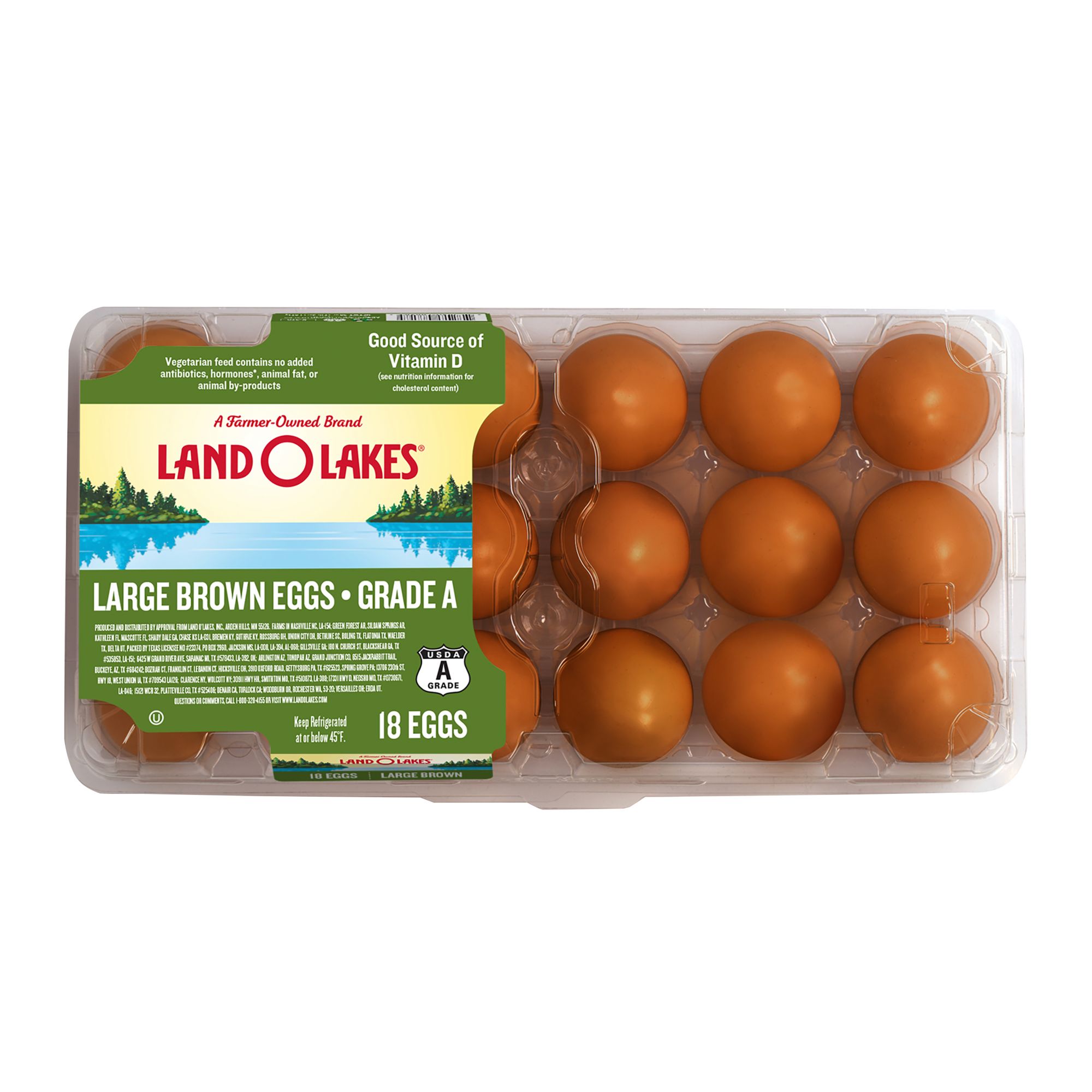 Land O Lakes Large Brown Eggs, 18 ct.