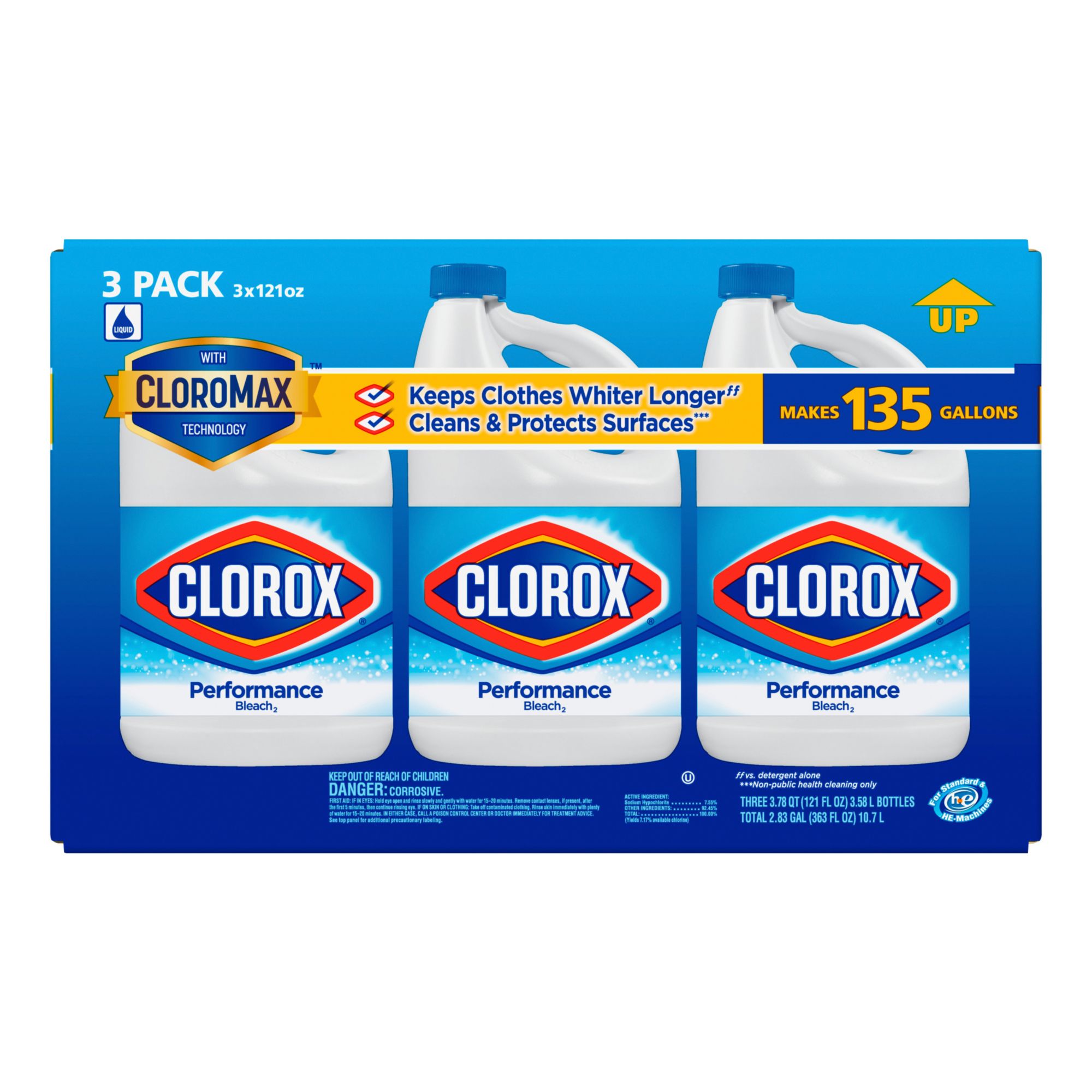 Clorox Performance Bleach - 3 pk.