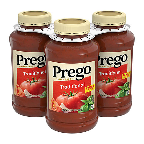 Prego Traditional Italian Tomato Sauce, 3 pk.
