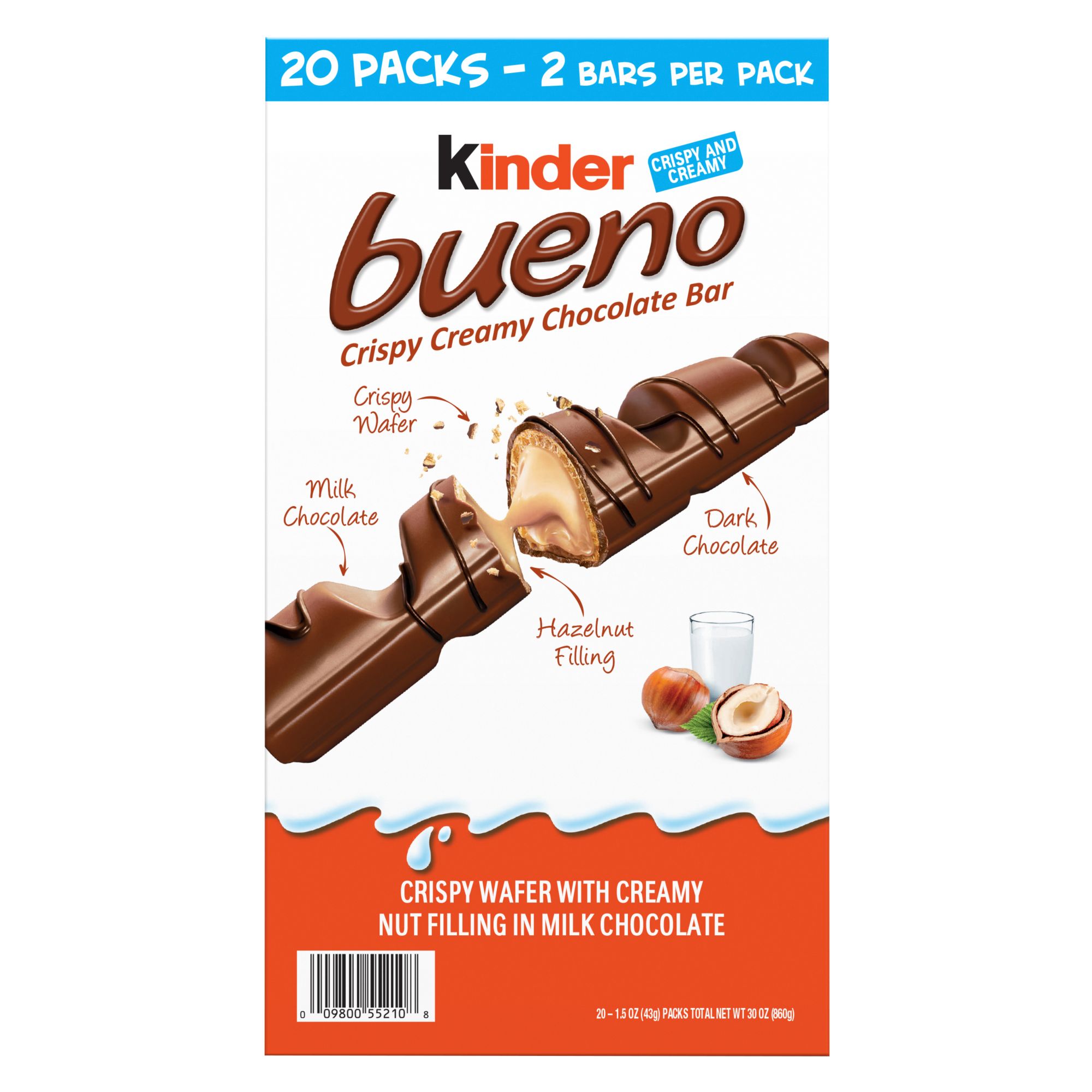 Kinder Bueno Crispy Creamy Chocolate Bars