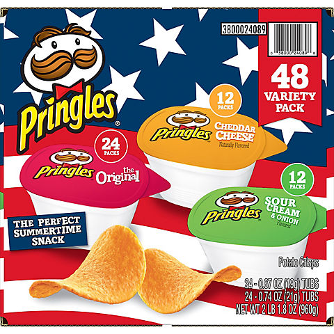 Pringles Snack Stack Potato Crisps Variety Pack, 48 ct.