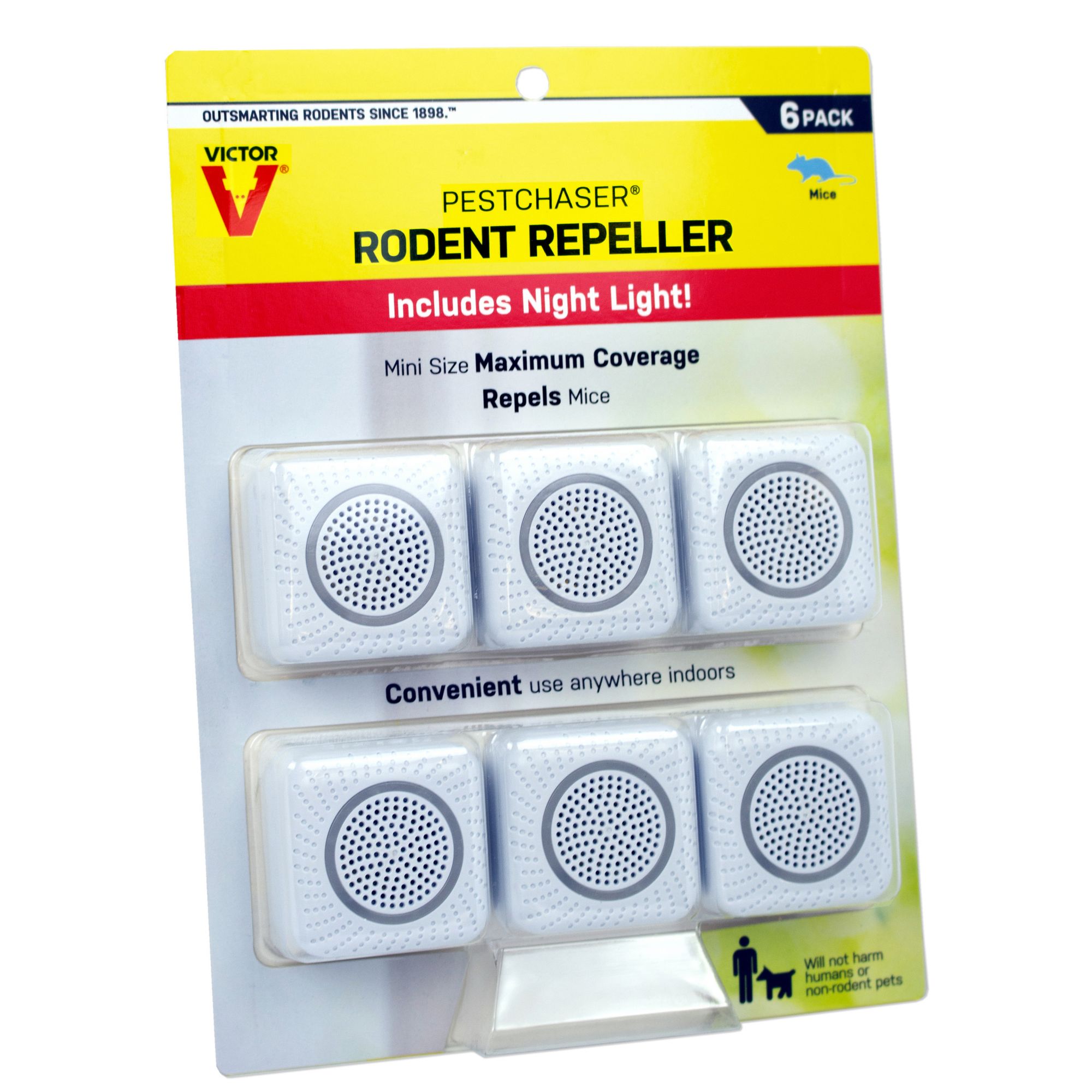 Victor® Pestchaser® Rodent Repeller with Nightlight - 3 Units