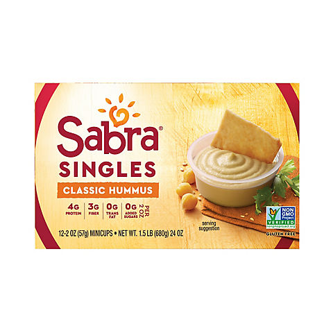 Sabra Hummus Singles, 12 pk./2 oz.
