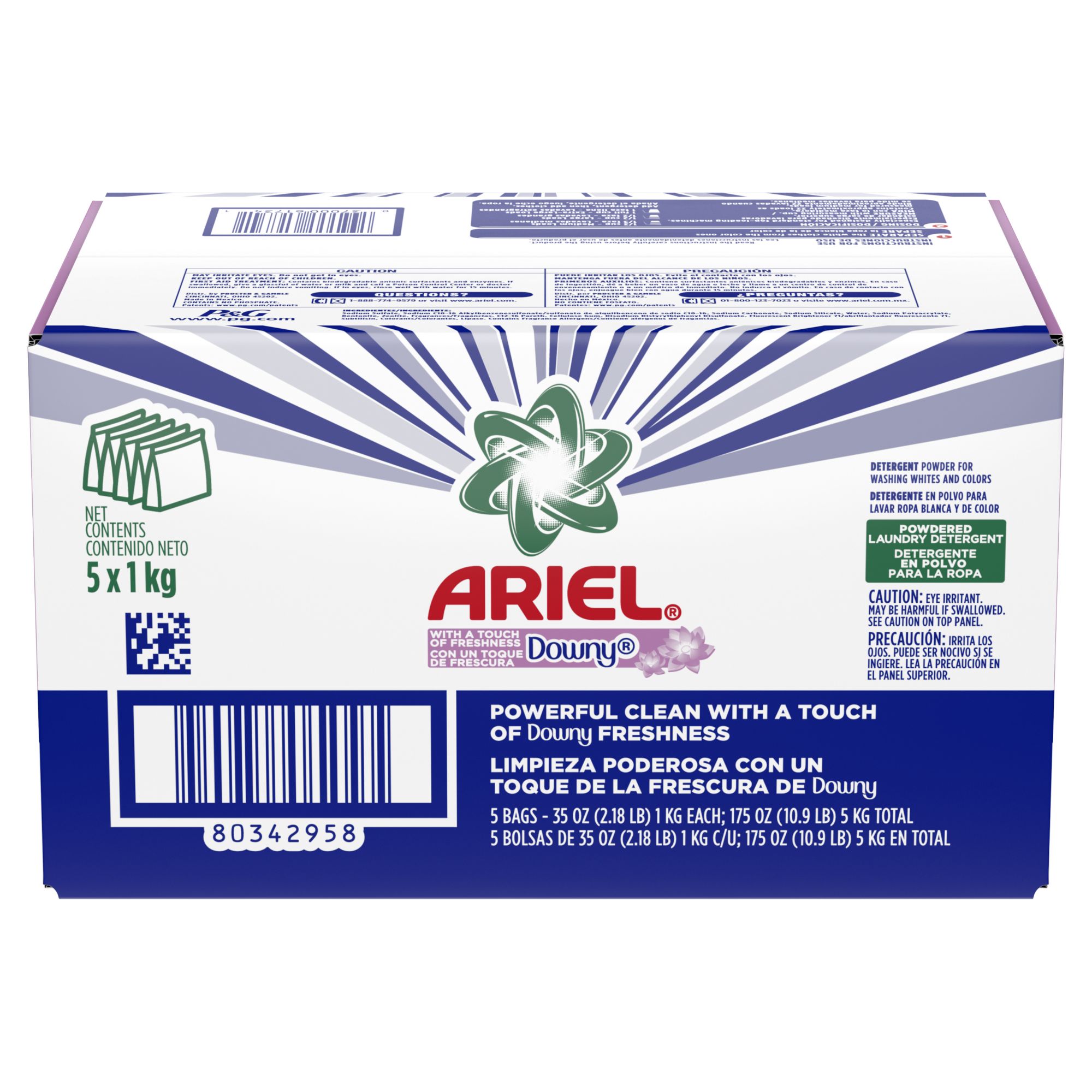 Detergente En Polvo Para Lavar Ropa Ariel Con Un Toque De Downy