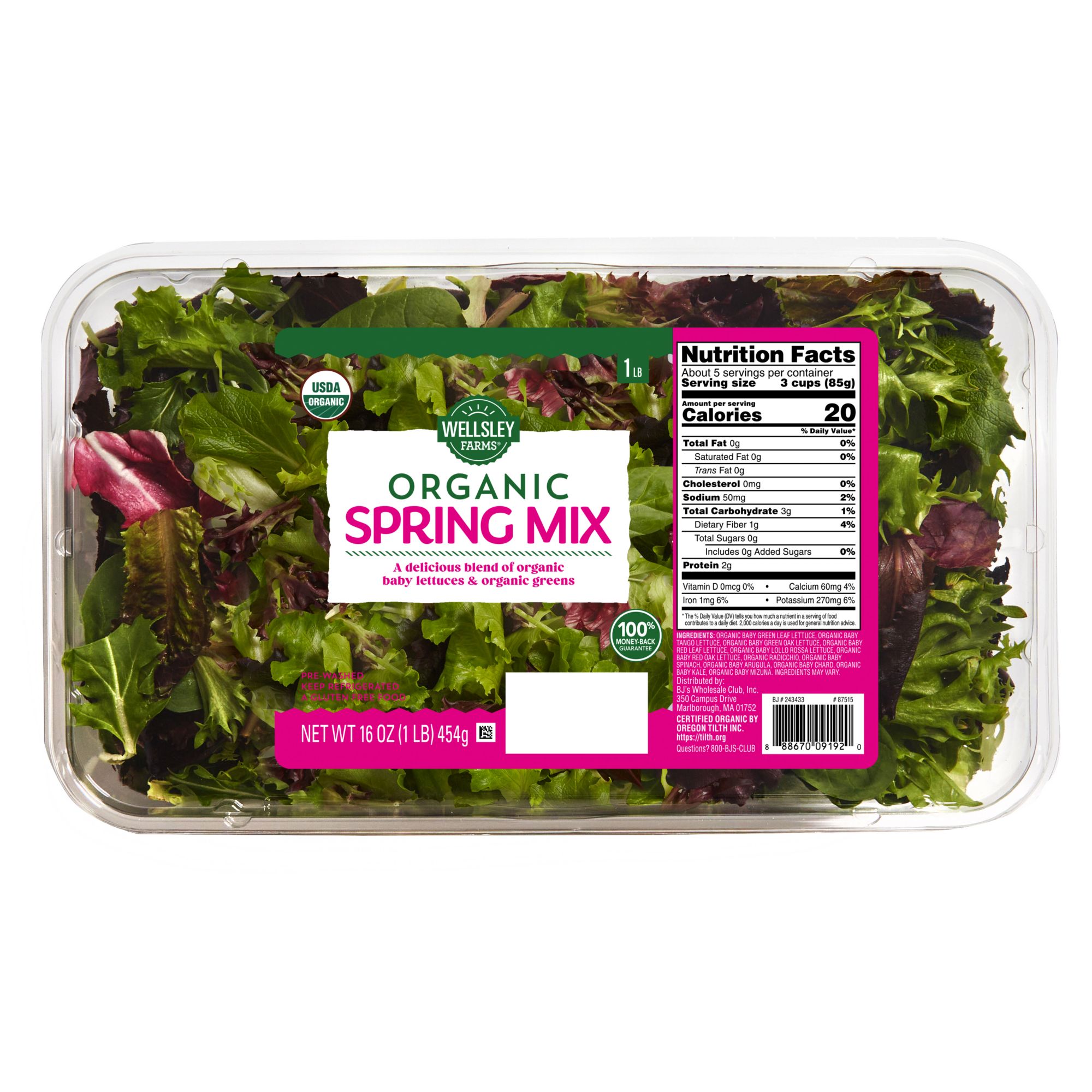 Organic Baby Spinach & Spring Mix Blend