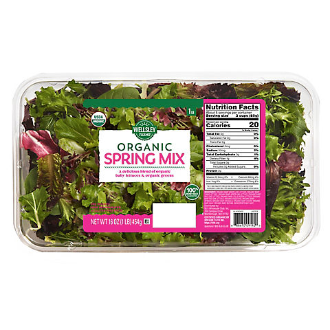 Wellsley Farms Organic Spring Mix, 16 oz.
