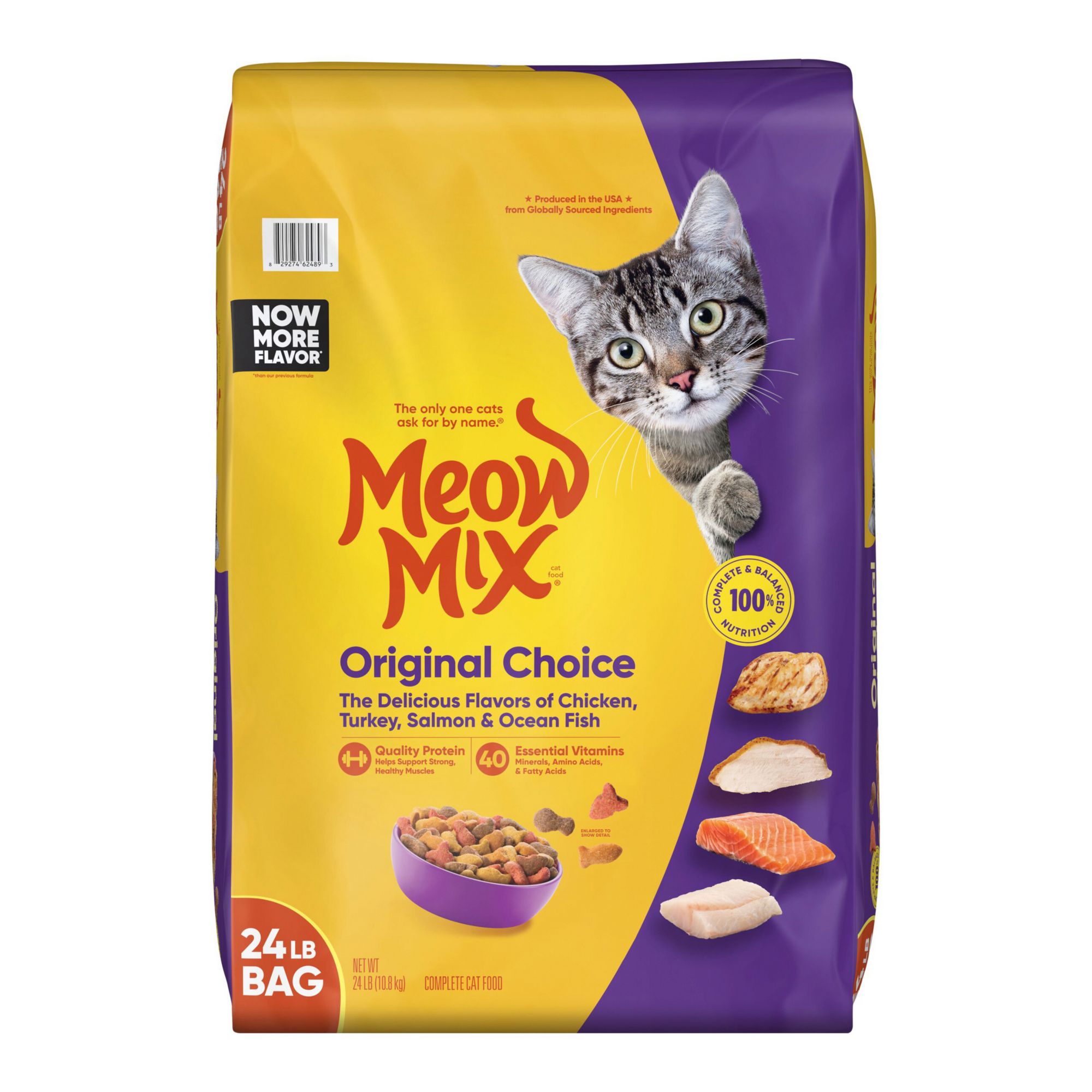 Meow Mix Original Choice Dry Cat Food 24 lbs BJ s Wholesale Club