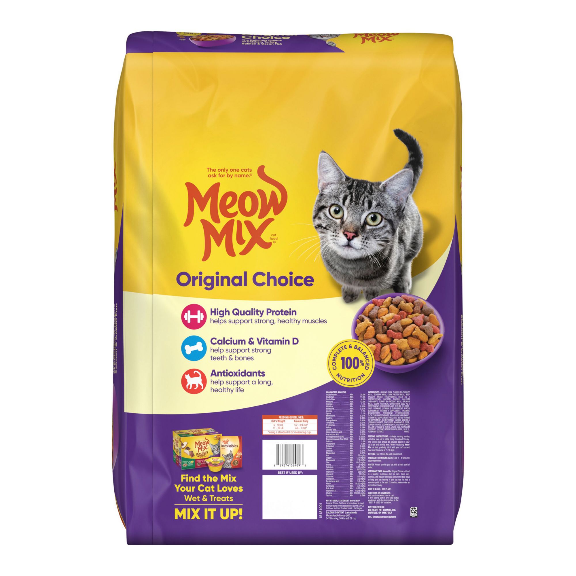 Meow Mix Original Choice Dry Cat Food 24 lbs BJ s Wholesale Club