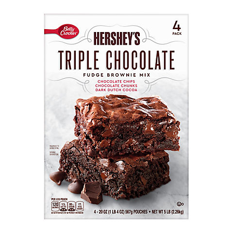 Betty Crocker Hershey's Triple Chocolate Brownie Mix, 4 ct.