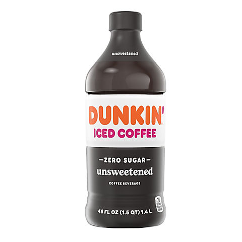Dunkin' Unsweetened Iced Coffee, 48 oz.