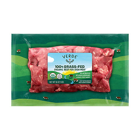 Verde Farms Organic Beef Stew Meat,  16 oz.