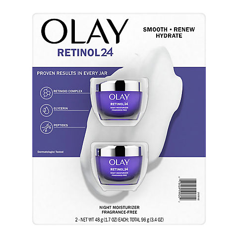 Olay Regenerist Retinol 24 Facial Moisturizer, 2 pk.