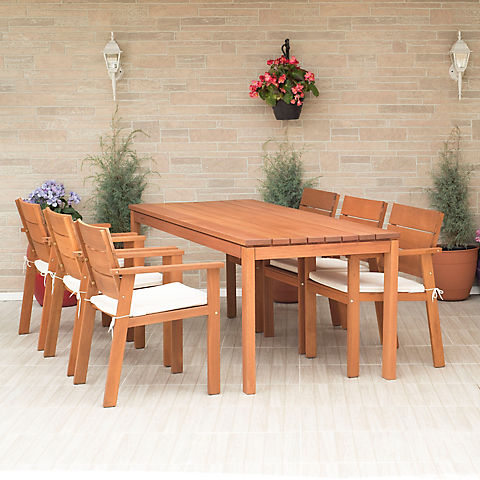 Amazonia Carrie 7-Pc. Wood Patio Dining Set