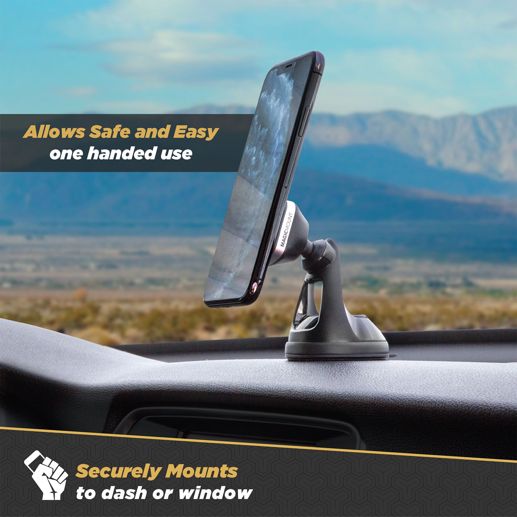 Scosche MagicMount Freeflow Pro Vent / Window Dash Combo