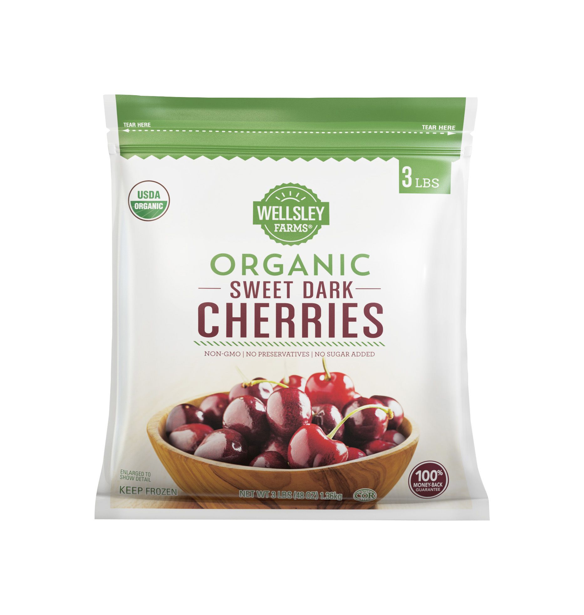 Great Value Cherry Berry Blend, Frozen, 48 oz in resealable bag