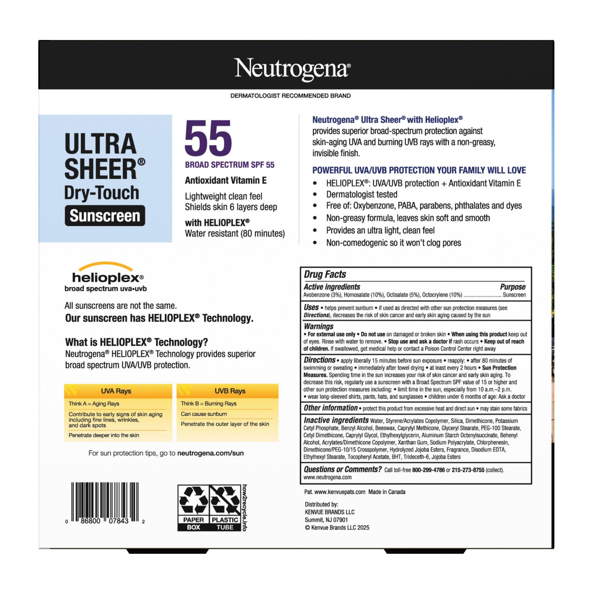 Neutrogena Ultra Sheer Dry Touch Sunscreen