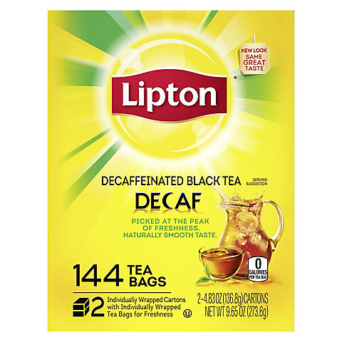 Lipton Decaffeinated Tea Bags, 144 pk.