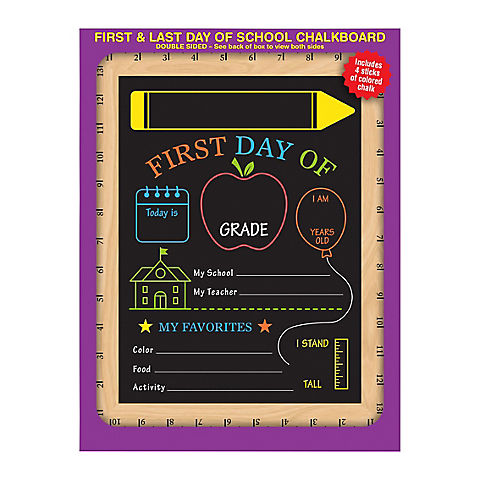 Excello First Day and Last Day School Chalkboard
