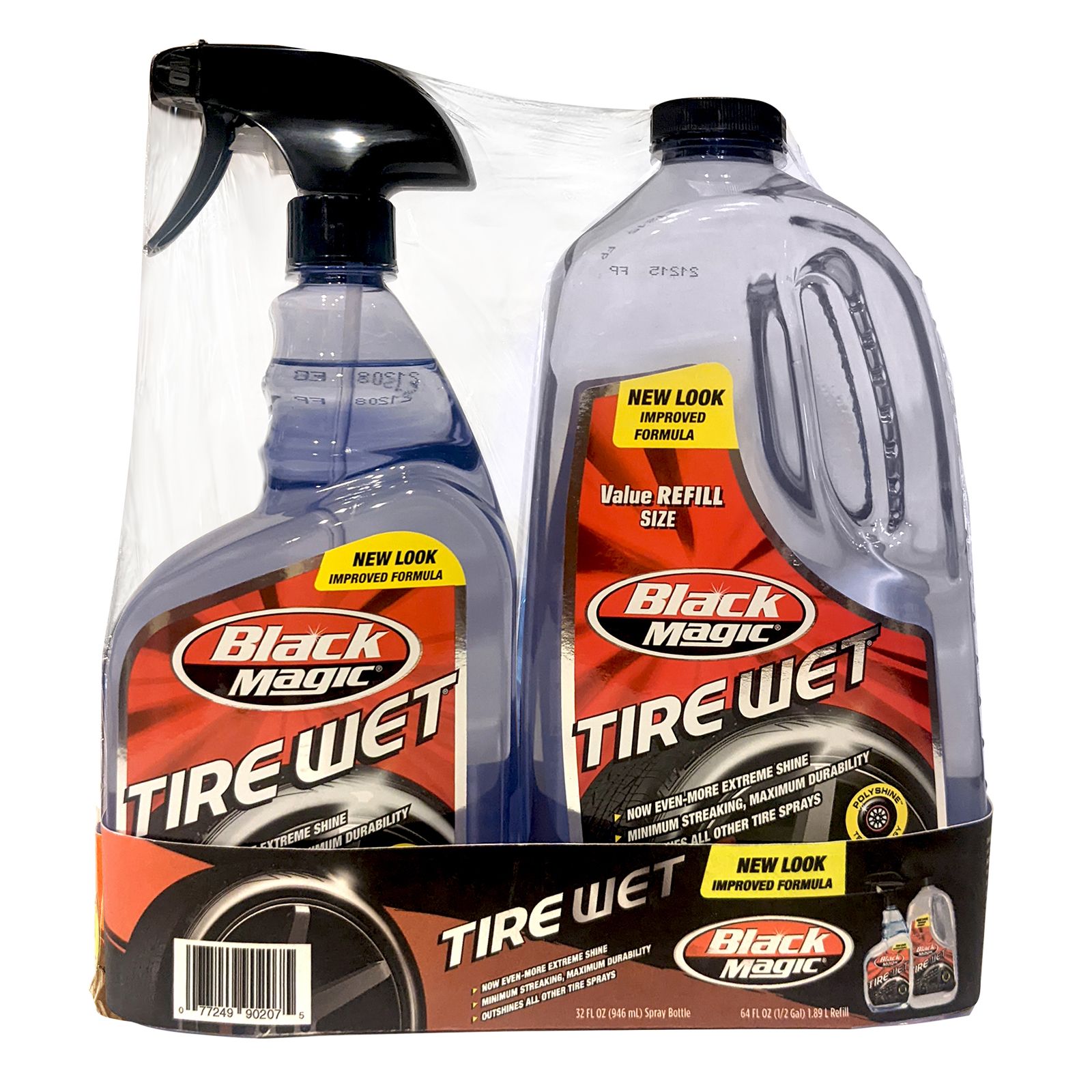 Black Magic Tire Wet Refill Kit 32 Oz Spray Bottle And 64 Oz Refill Bottle Bjs Wholesale Club
