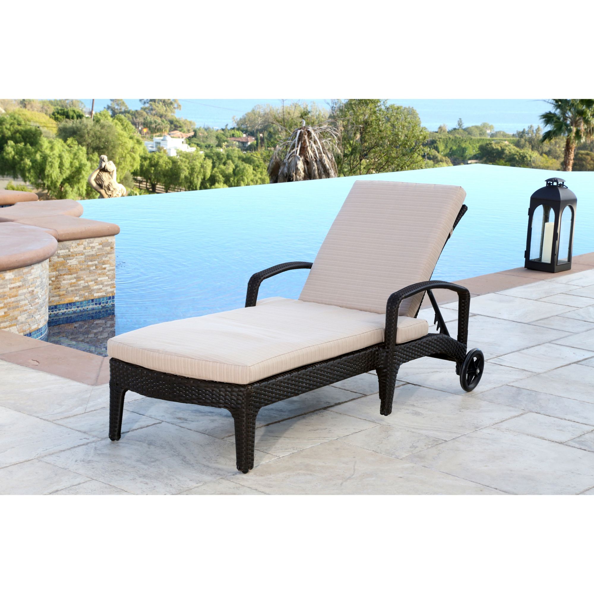 Abbyson Living Nantucket Outdoor Wicker Chaise Lounge BJ s