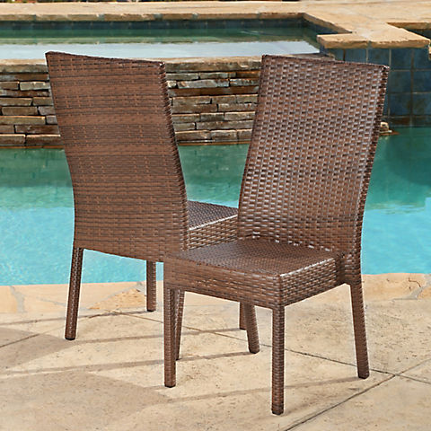 Abbyson Living Hamptons Outdoor Dining Chairs, 2 pk.