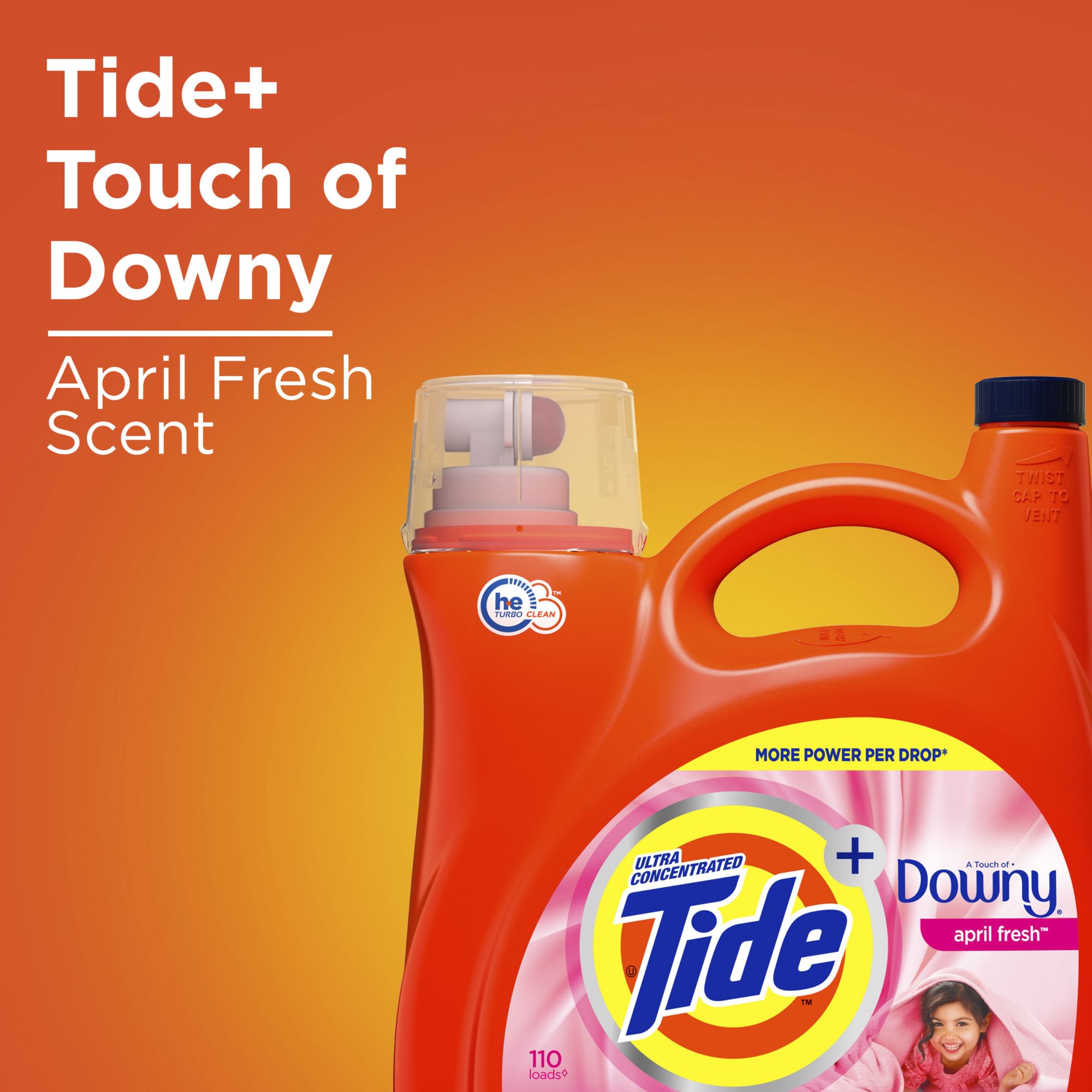 Tide with Downy April Fresh Ultra Concentrated Liquid Laundry Detergent,  165 fl. oz.