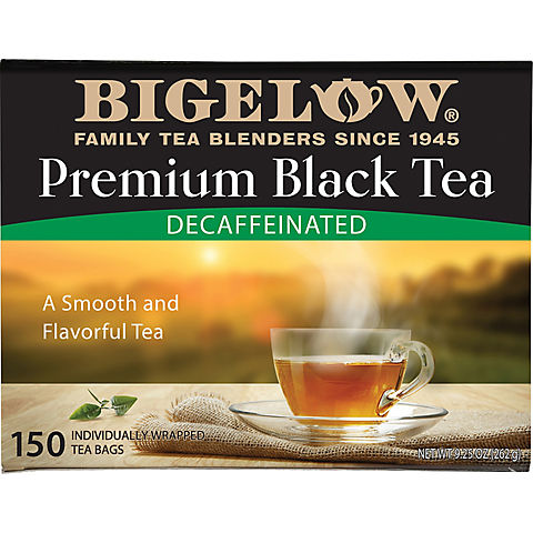 Bigelow Decaffeinated Premium Black Tea, 150 ct.