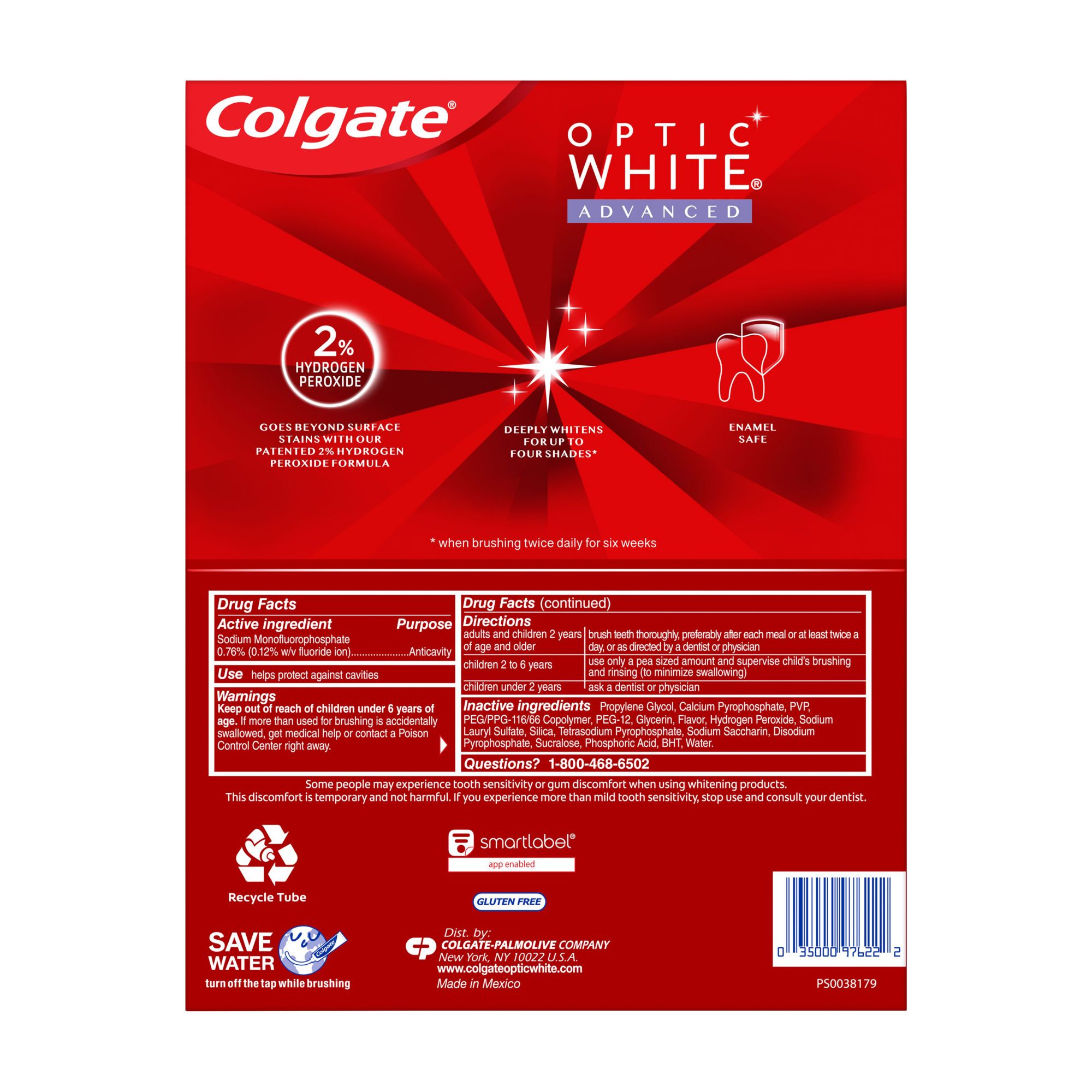 Colgate Optic White Pro Series ® Stain Shield toothpaste Reviews