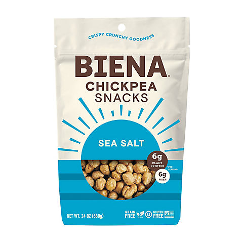 Biena Sea Salt Chickpea Snacks, 24 oz.