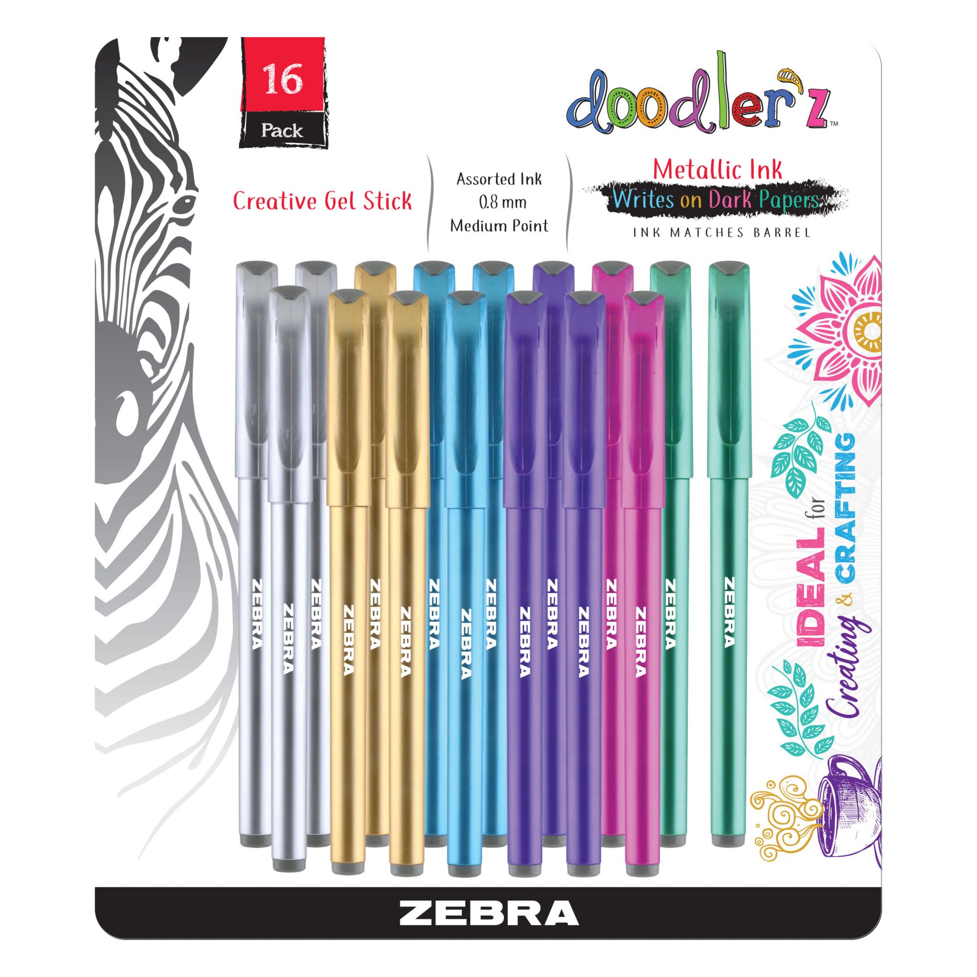 Zebra Pen Rapid Dry Ink Wide-Barrel 12/DZ Blue 45620 