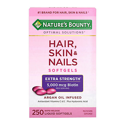 Nature's Bounty Hair, Skin and Nails Extra Strength Vitamins, 250 ct.