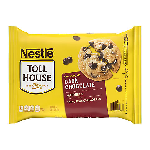 Nestle Toll House Dark Chocolate Chip Morsels, 40 oz.