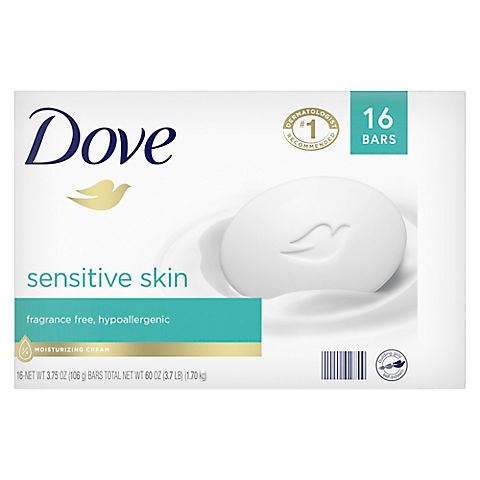 Dove  Beauty Bar Sensitive Skin, 16 ct