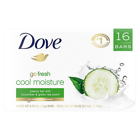 Dove  Beauty Bar Cool Moisture, 16 ct