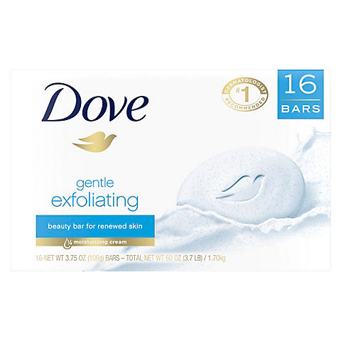 Dove Exfoliating Beauty Bar, 16ct