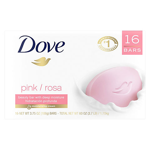 Dove Pink Beauty Bar, 16 ct.