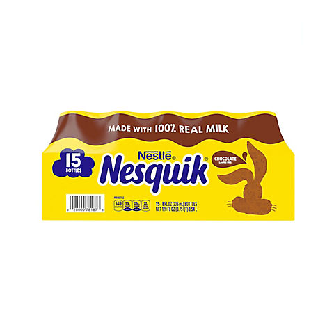 Nestle Nesquik Chocolate Lowfat Milk, 15 ct./8 oz.