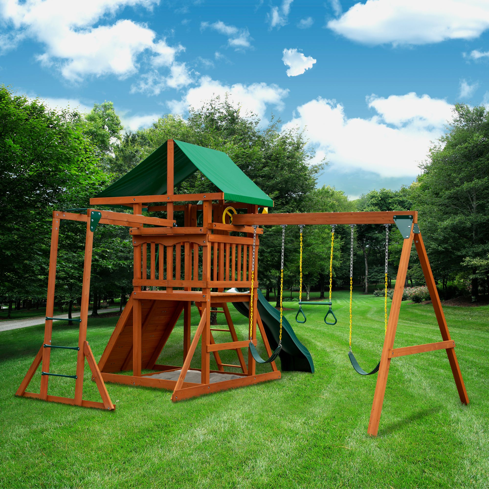 Bjs wooden hot sale swing sets