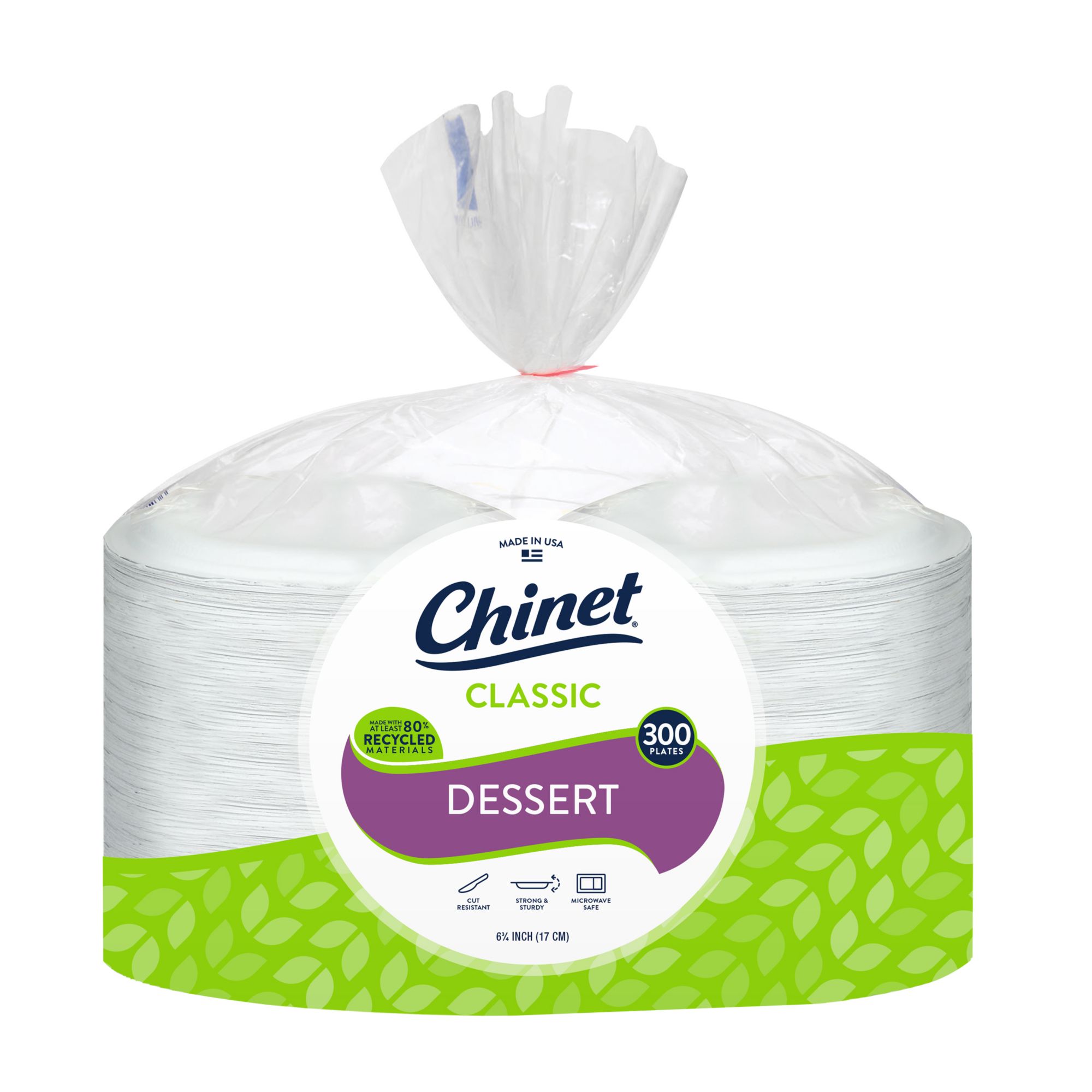 Chinet Classic Dessert Plates, 6.75 (300 ct.) - Sam's Club