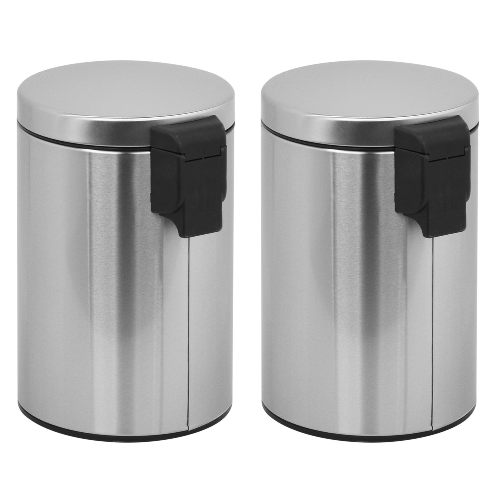 Glacier Bay 6L Waste Bin in Brushed Nickel