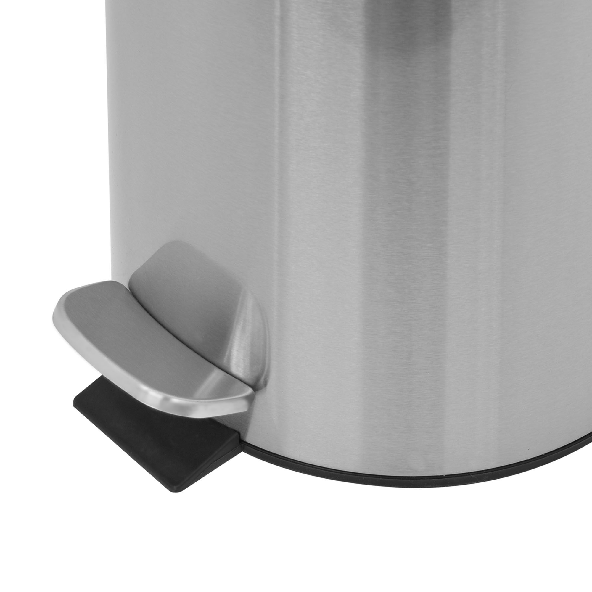 Glacier Bay 6L Waste Bin in Brushed Nickel