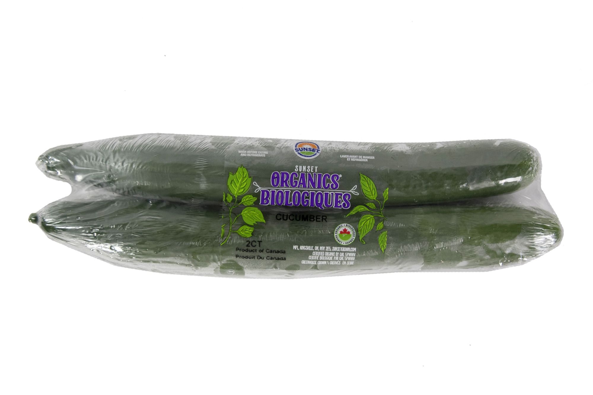 Organic & Fair Trade English Cucumber (Mexico), 1 count, Divine Flavor