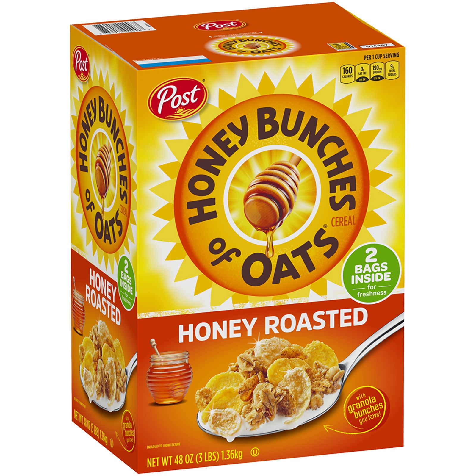 Post Honey Bunches of Oats Honey Roasted, 48 oz.